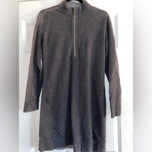 Tommy Bahama Women’s Medium Reversible Gray Quarter-Zip Long Sleeve Dress